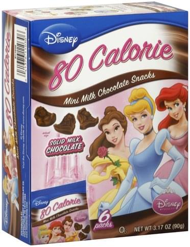 Frankford Mini, Disney Princess Milk Chocolate Snacks - 6 Ea, Nutrition ...