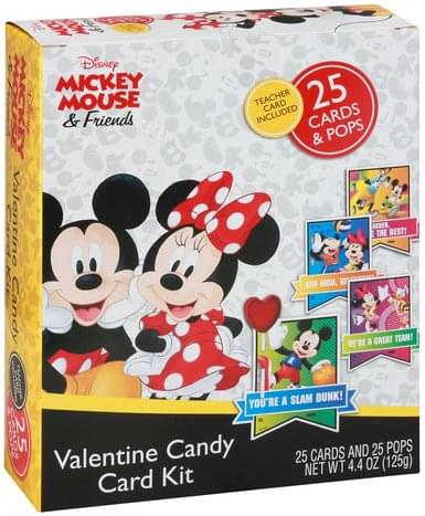 Frankford Candy Mickey Mouse & Friends Valentine Candy Card Kit - 4.4 ...