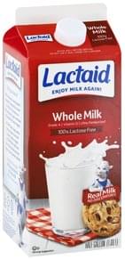 Lactaid Whole Milk - 0.5 gl, Nutrition Information | Innit