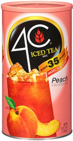 4C Peach Iced Tea Mix - 5.49 lb, Nutrition Information | Innit