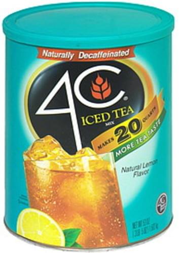 4C with Lemon Iced Tea Mix - 53 oz, Nutrition Information | Innit