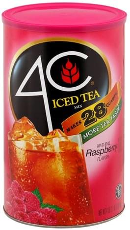 4C Raspberry Iced Tea Mix - 66.1 oz, Nutrition Information | Innit