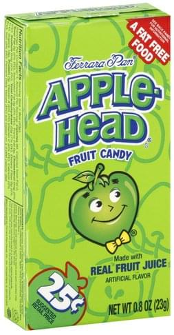 Applehead Fruit Candy - 0.8 oz, Nutrition Information | Innit