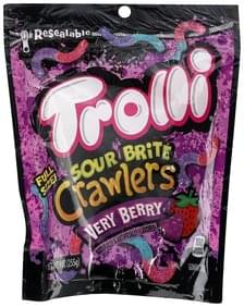 Trolli Very Berry, Sour Brite Crawlers, Full Size Gummy Candy - 9 oz ...