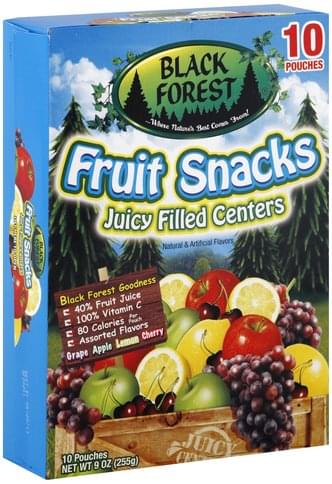 black forest fruit snacks juicy burst centers 2.25oz