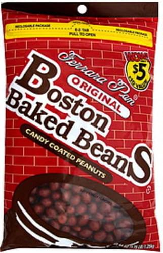 Boston Baked Beans Original Candy Coated Peanuts 44 Oz Nutrition