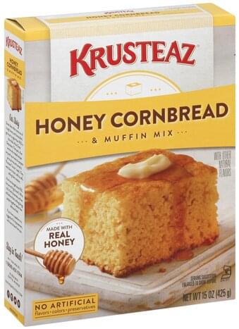 Krusteaz Honey Cornbread & Muffin Mix - 15 oz, Nutrition Information ...