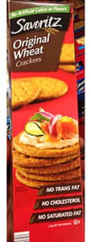 Savoritz Original Wheat Crackers - 15 g, Nutrition Information | Innit