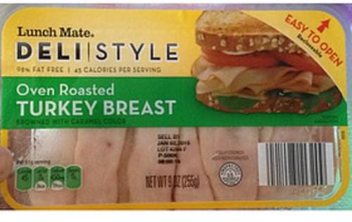 Lunch Mate Turkey Breast, Oven Roasted Nutrition Facts Eat