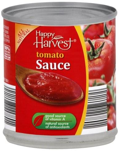 Happy Harvest Tomato Sauce - 8 oz, Nutrition Information | Innit