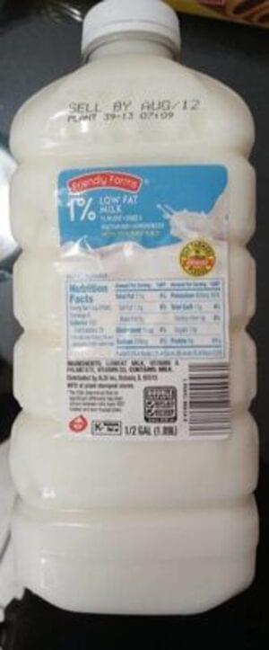 Friendly Farms 1% Low Fat Milk - 240 ml, Nutrition Information | Innit