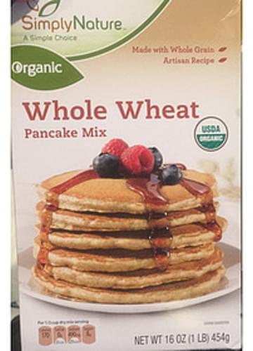 SimplyNature Whole Wheat Pancake Mix - 50 g, Nutrition Information | Innit