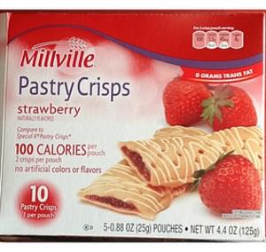 Millville Strawberry Pastry Crisps - 25 g, Nutrition Information | Innit