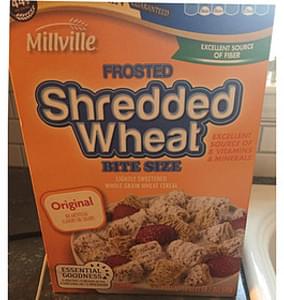 Millville Frosted Shredded Wheat Cereal - 55 g, Nutrition Information ...