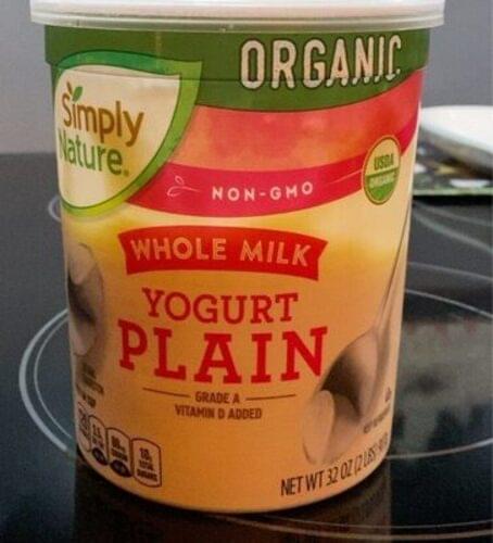 Simply Nature Organic Plain Whole Milk Yogurt 227 G Nutrition Information Innit 8684