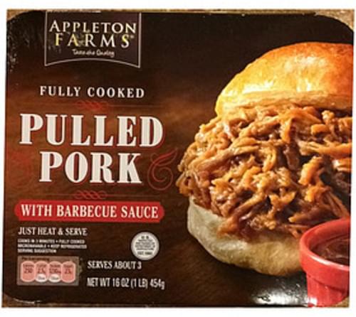 Appleton Farms Fully Cooked Pulled Pork With Barbecue Sauce - 140 g ...