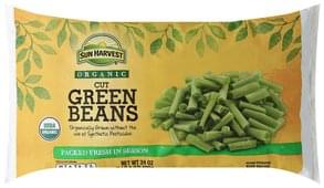 Sun Harvest Organic, Cut Green Beans - 24 oz, Nutrition Information | Innit