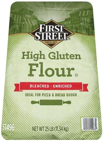 First Street High Gluten Flour - 25 lb, Nutrition Information | Innit