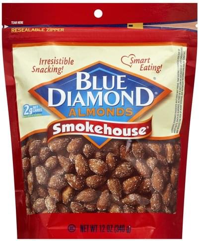 Blue Diamond Smokehouse Almonds - 12 oz, Nutrition Information | Innit