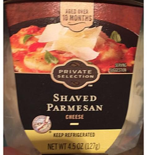 Private Selection Shaved Parmesan Cheese 5 G Nutrition Information Innit