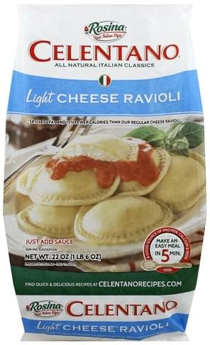 Celentano Light Cheese Ravioli 22 Oz Nutrition Information Innit innit