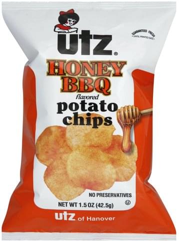 Utz Honey BBQ Potato Chips - 1.5 Oz, Nutrition Information | Innit