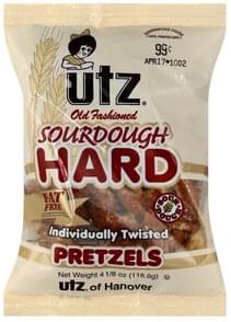 Utz Hard, Sourdough Pretzels - 4.125 oz, Nutrition Information | Innit