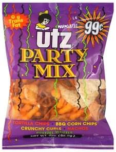 Utz Party Mix - 3 oz, Nutrition Information | Innit