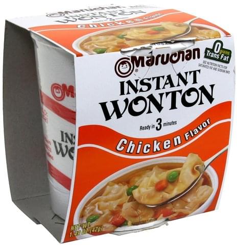 Maruchan Chicken Flavor Instant Wonton 1 49 Oz Nutrition Information Innit