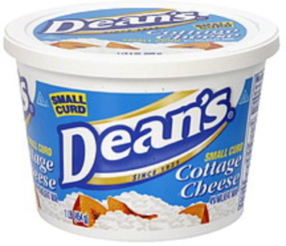 Deans Small Curd Cottage Cheese 1 lb, Nutrition Information Innit