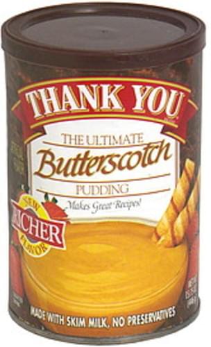 Thank You Butterscotch Pudding 1575 Oz Nutrition Information Innit