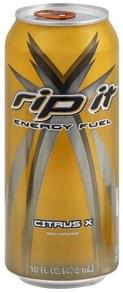 Rip It Citrus X Energy Fuel - 16 oz, Nutrition Information | Innit