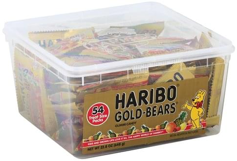 HARIBO Treat Size, 54 Packs Gummi Candy - 54 ea, Nutrition Information ...