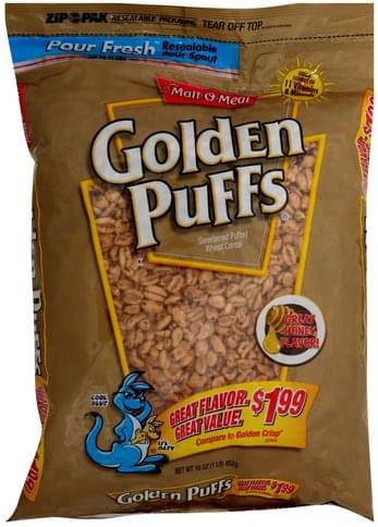 Malt-O-Meal Golden Puffs Cereal: Caramel-Flavored Puffs