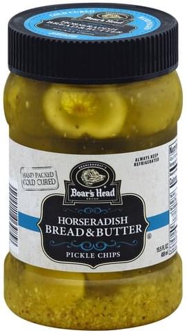 Boars Head Horseradish Bread Butter Pickle Chips 15 5 Oz Nutrition Information Innit