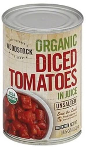 Woodstock Organic, Unsalted, Diced, in Juice Tomatoes - 14.5 oz ...