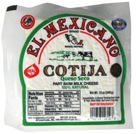 El Mexicano Cotija Cheese - 12 Oz, Nutrition Information | Innit