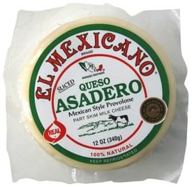 El Mexicano Queso Asadero Sliced Cheese - 12 oz, Nutrition Information ...