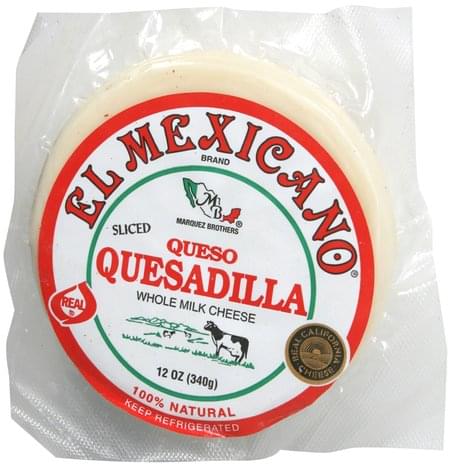 El Mexicano Sliced Queso Quesadilla - 12 Oz, Nutrition Information 