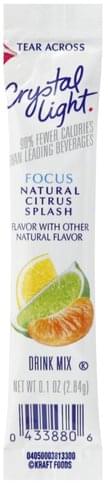 crystal light focus natural citrus splash