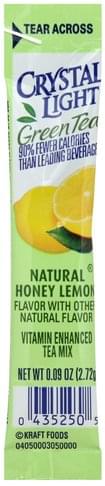 Crystal Light Vitamin Enhanced, Green Tea, Natural Honey Lemon Flavor ...