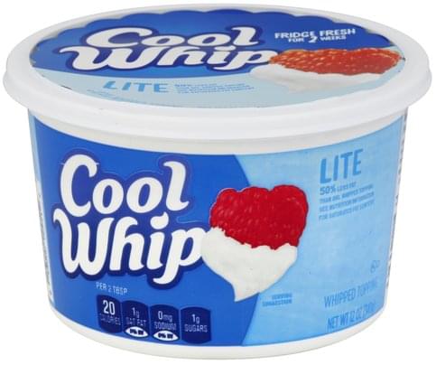 Cool Whip Lite Whipped Topping - 12 oz, Nutrition Information | Innit