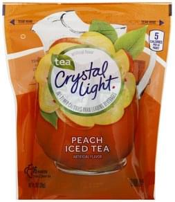 Crystal Light Peach Iced Tea Drink Mix - 16 ea, Nutrition Information ...