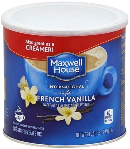 Maxwell House Cafe-Style, French Vanilla Beverage Mix - 29 oz ...