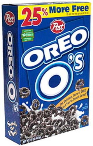 Oreo O's Bonus Cereal - 15 oz, Nutrition Information | Innit