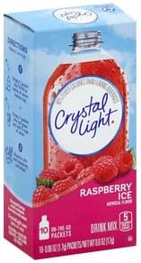 Crystal Light Raspberry Ice Drink Mix - 10 ea, Nutrition Information ...