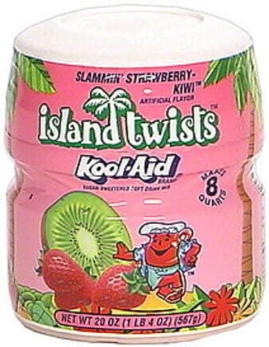 Kool Aid Slammin Strawberry Kiwi Sugar Sweetened Soft Drink Mix 20