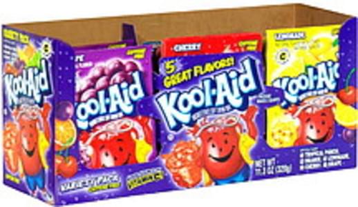 Kool-Aid Variety Pack Unsweetened Soft Drink Mix - 72 ea, Nutrition ...