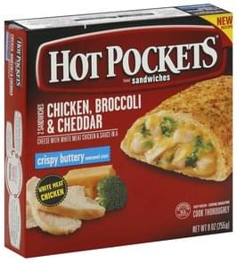 Hot Pockets Chicken, Broccoli & Cheddar, Crispy Buttery Seasoned Crust ...