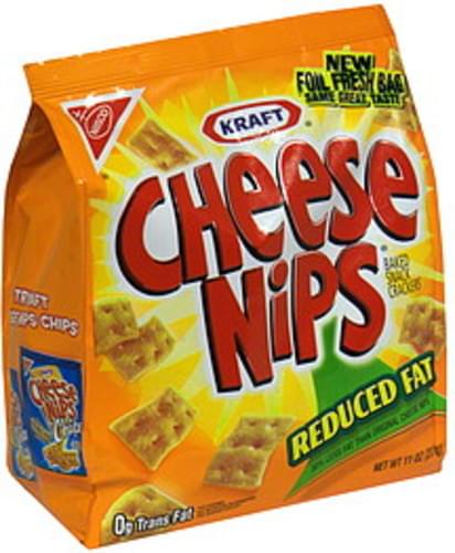 Cheese Nips Reduced Fat Baked Snack Crackers - 11 oz, Nutrition ...